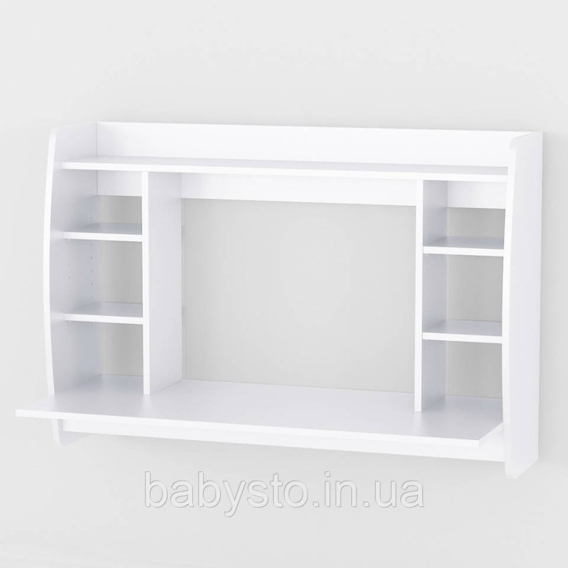 Стіл комп'ютерний навісний Forte Astrid 1100x750x485 Білий