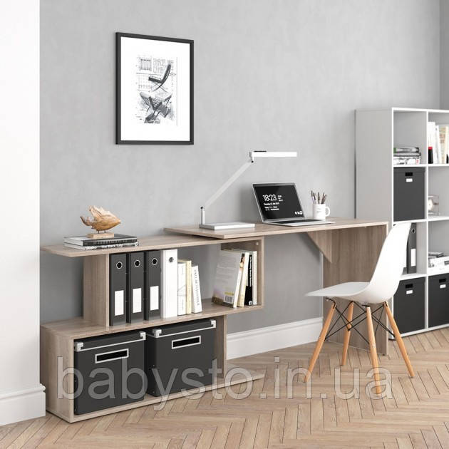 Стіл комп'ютерний кутовий Forte Alma 1200x770x500 Дуб сонома