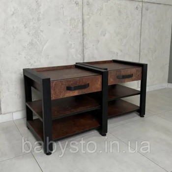 Тумба приліжкова RoMax Loft Оксид