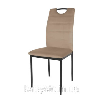 Стілець кухонний ALEX чорний каркас/бежевий