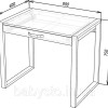 Стіл комп'ютерний з шухлядою RoMax Loft 900х750х600 мм Дуб Тахо /Чорний