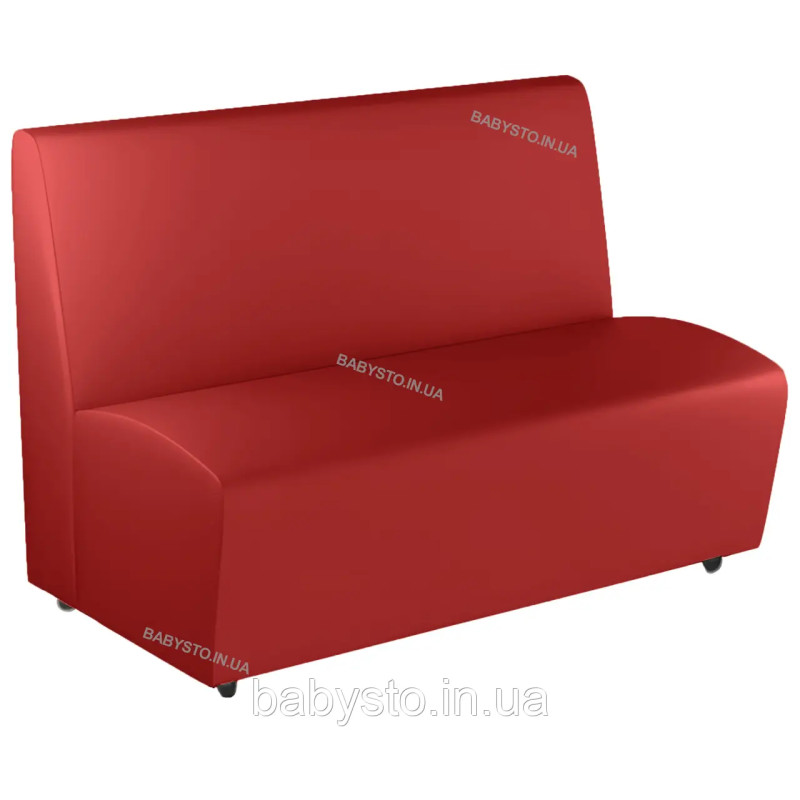 Офісний диван AVVS для очікування/приймальної 85x120 см червоний