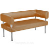 Офісний диван AVVS з підлокітниками для очікування/приймальної 100 см оранжевий