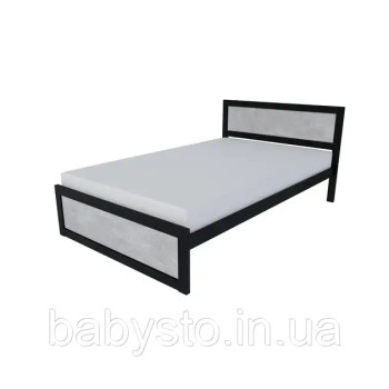 Ліжко односпальне RoMax Loft 140х200 Індастріал/Чорний
